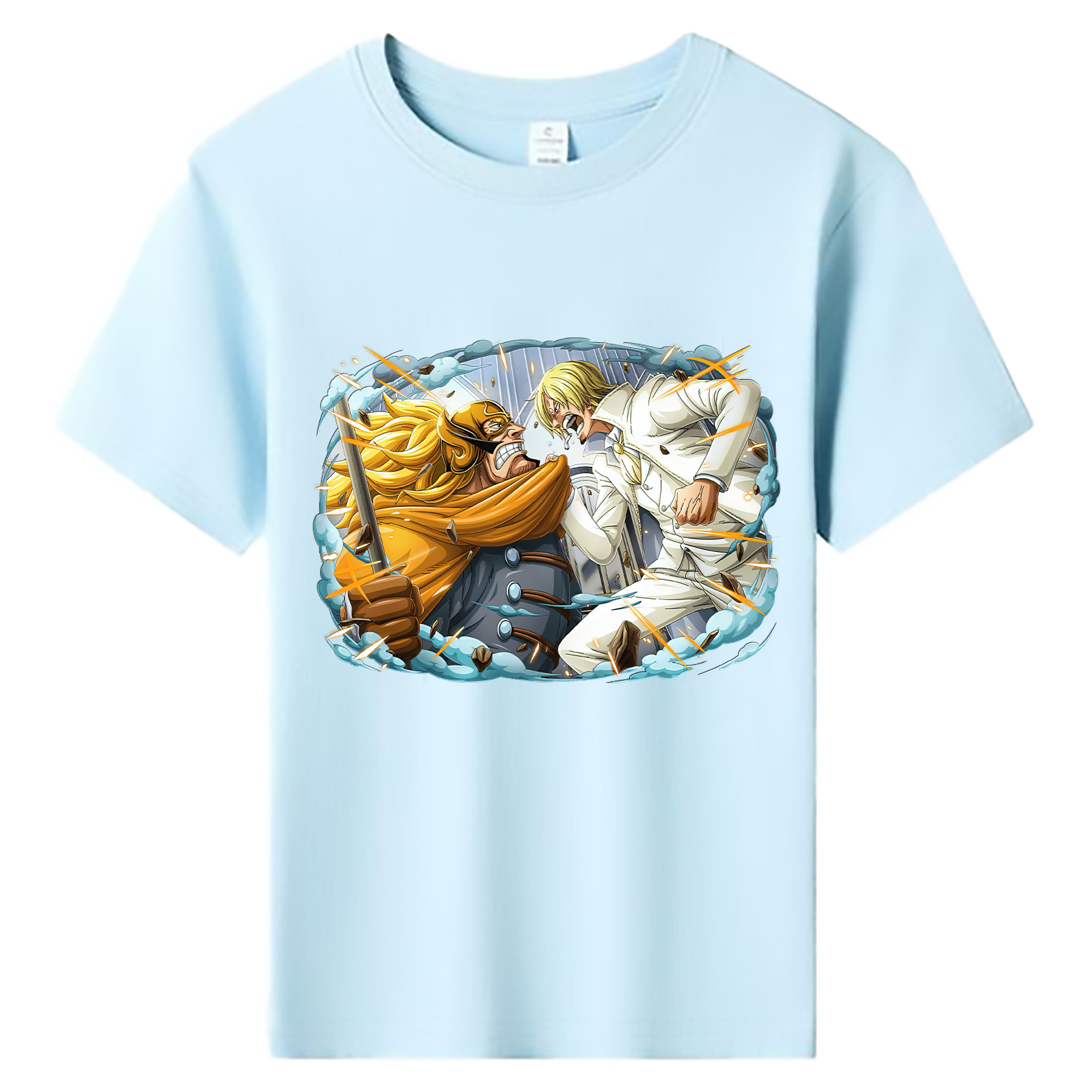 （画像用） ワンピース サンジ ONE PIECE Sanji 綿100％キッズTシャツ（フロントプリント）